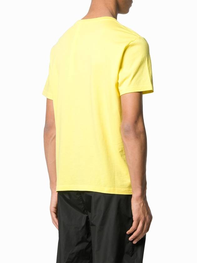 Fragment Chest Patch Short Sleeve T-Shirt Yellow - MONCLER - BALAAN 5