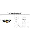 Medusa Braided Leather Bracelet Black Gold - VERSACE - BALAAN 7