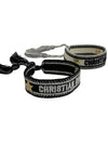 Christian logo embroidery bracelet set B2520WOMMT - DIOR - BALAAN 3