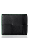 Intrecciato Bifold Half Wallet Black - BOTTEGA VENETA - BALAAN 3