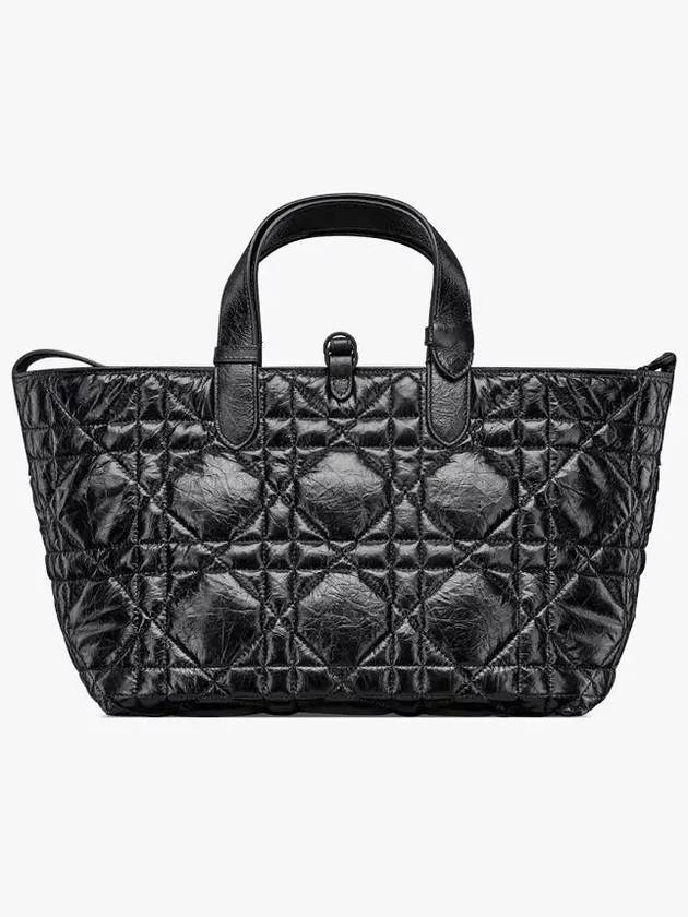 Toujours Cannage Medium Calfskin Tote Bag Black - DIOR - BALAAN 6