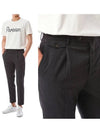 PT Gentleman Fit One Chin Flap Pocket Stretch Slacks Dark Gray - PT01 - BALAAN.