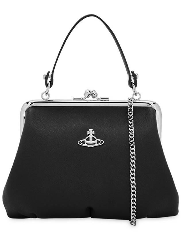 Women s ORB Logo Black Cross Bag 4B010006W S000B N401 - VIVIENNE WESTWOOD - BALAAN 3