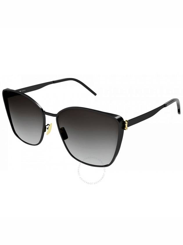 Saint Laurent Grey Gradient Oversized Ladies Sunglasses SL M98 002 62 - SAINT LAURENT - BALAAN 1