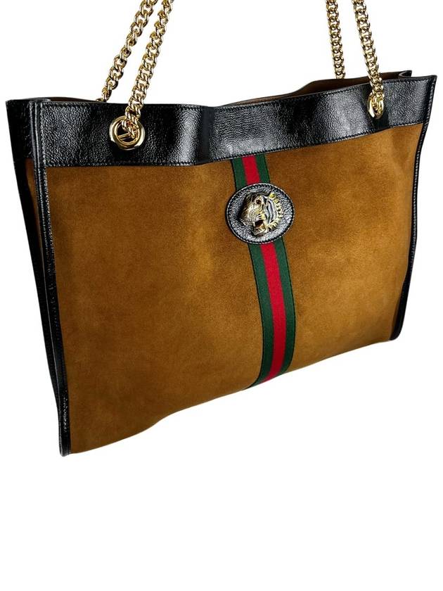 Raja suede large shoulder bag 537219 - GUCCI - BALAAN 5