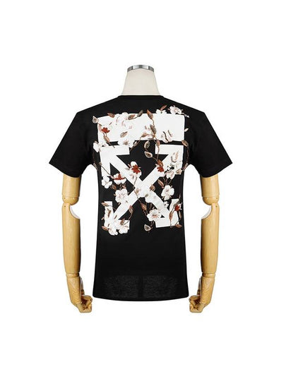 Cotton Casual Short Sleeve T-Shirt Black - OFF WHITE - BALAAN 2