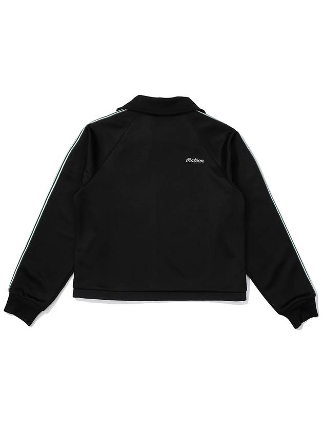 SOFT TRACK TOP JERSEY JACKET BLACK WOMAN - MALBON GOLF - BALAAN 2