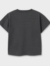 Archive Print Crop Short Sleeve T-Shirt Grey - NOIRER FOR WOMEN - BALAAN 9