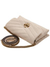 Kira Chevron Chain Long Wallet New Cream - TORY BURCH - BALAAN 5