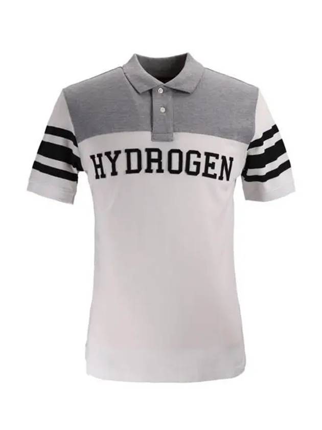 Polo men's tshirt white gray 160609 317 - HYDROGEN - BALAAN 1