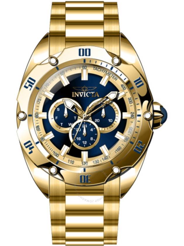 Invicta Venom GMT Date Quartz Blue Dial Men's Watch 45732 - INVICTA - BALAAN 1