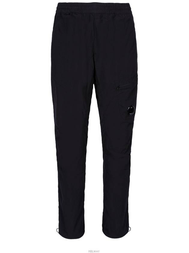 Lens Wappen Straight Pants Black - CP COMPANY - BALAAN 8