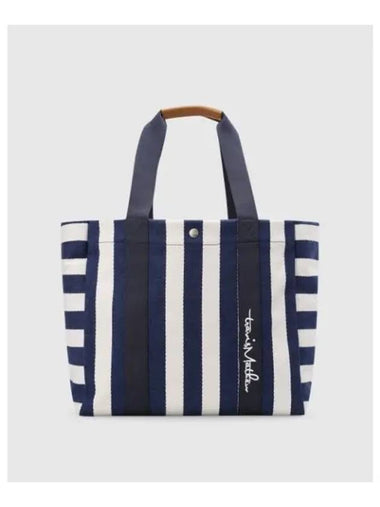 TRAVISMATHEW Women s Striped Big Tote Bag Navy - TRAVIS SCOTT - BALAAN 1