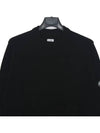 Lens Wappen Crew Neck Knit Top Black - CP COMPANY - BALAAN 4