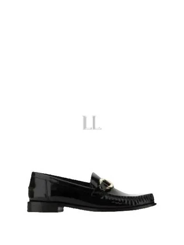 Moccasin Gancini Ornament Loafers Black - SALVATORE FERRAGAMO - BALAAN 2