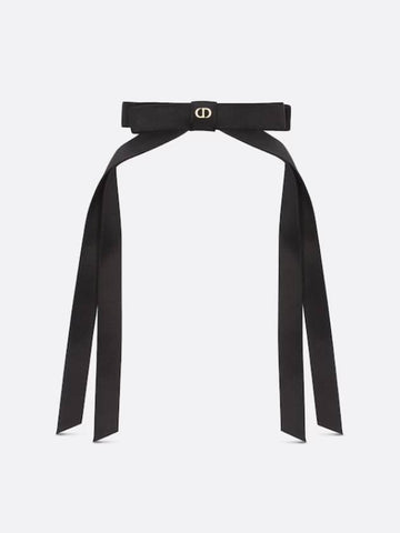 Dior twist bow black grosgrain hairpin 45DTC952E132 C900 - DIOR - BALAAN 1