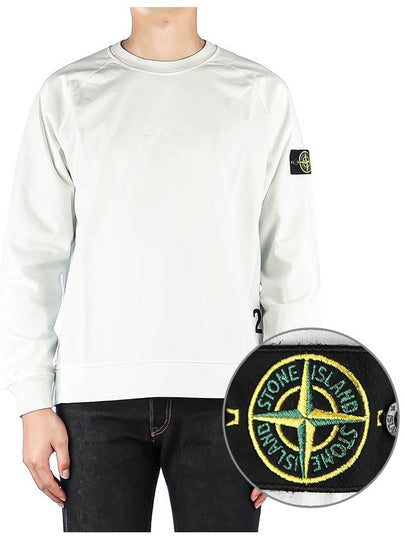 Wappen Patch Crewneck Sweatshirt Ice - STONE ISLAND - BALAAN 2