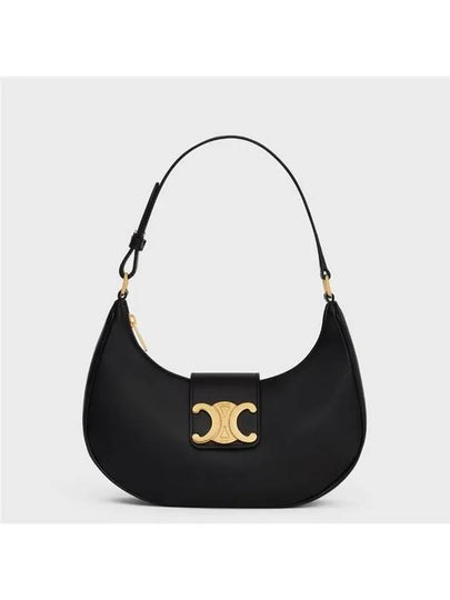 Ava Triomphe Smooth Calfskin Shoulder Bag Black - CELINE - BALAAN 2