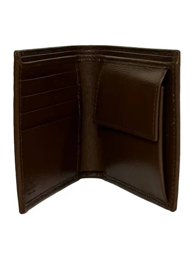 GG Logo Interlocking Half Wallet Brown - GUCCI - BALAAN 4