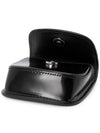 Triangle Logo Brush Leather Apod Case Black - PRADA - BALAAN 8