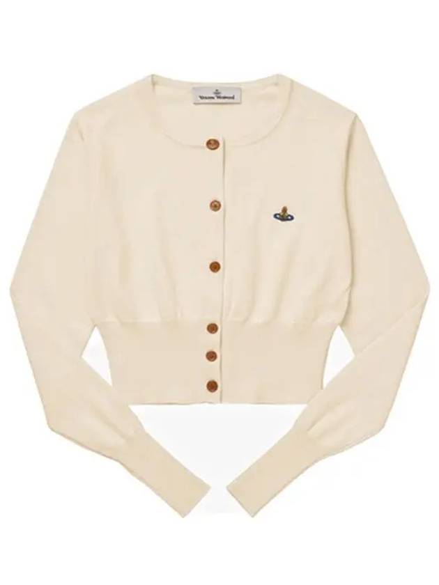 Bea Crop Cardigan Off White - VIVIENNE WESTWOOD - BALAAN 2