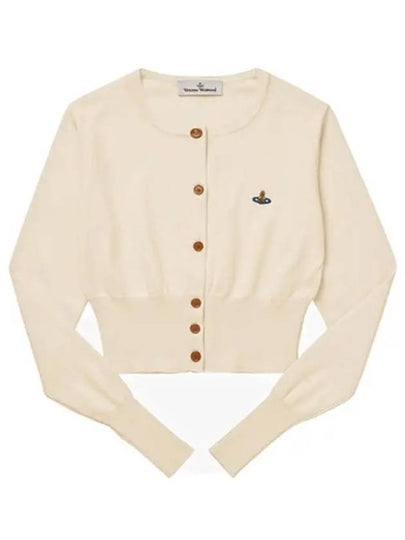 Bea Crop Cardigan Off White - VIVIENNE WESTWOOD - BALAAN 2