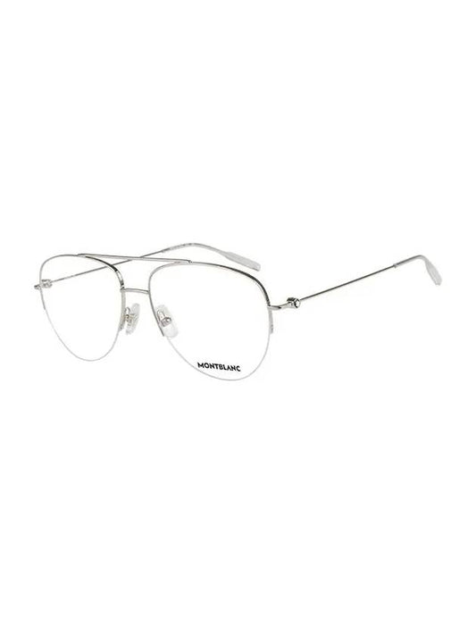 Aviator Metal Eyeglasses Silver - MONTBLANC - BALAAN 1