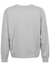 Mike Velvet Logo Sweatshirt Grey - ISABEL MARANT - BALAAN 4