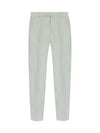 Men's Pleat Detailed Straight Pants Bianco - ALEXANDER MCQUEEN - BALAAN 2