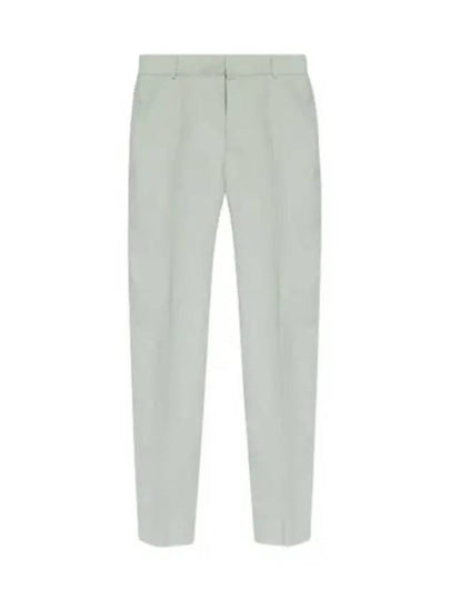 Men's Pleat Detailed Straight Pants Bianco - ALEXANDER MCQUEEN - BALAAN 2