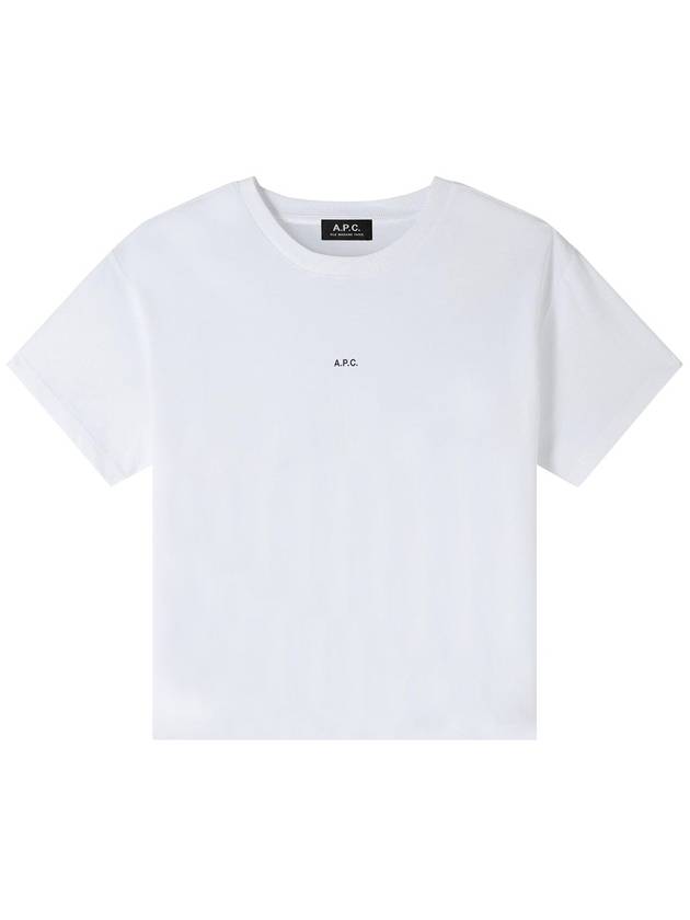 Boxy Micro Logo Short Sleeve T-Shirt White - A.P.C. - BALAAN 2