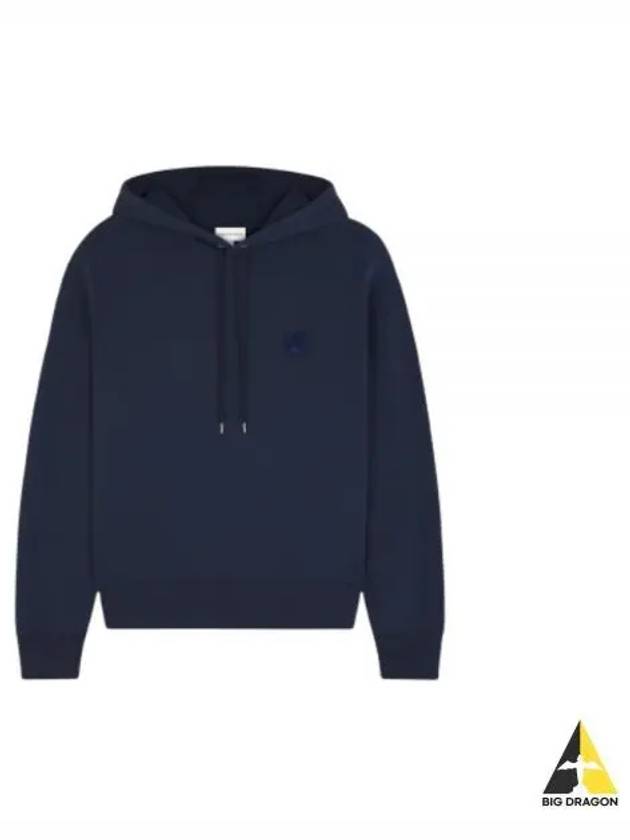 Bold Fox Head Patch Oversize Hoodie Navy - MAISON KITSUNE - BALAAN 2