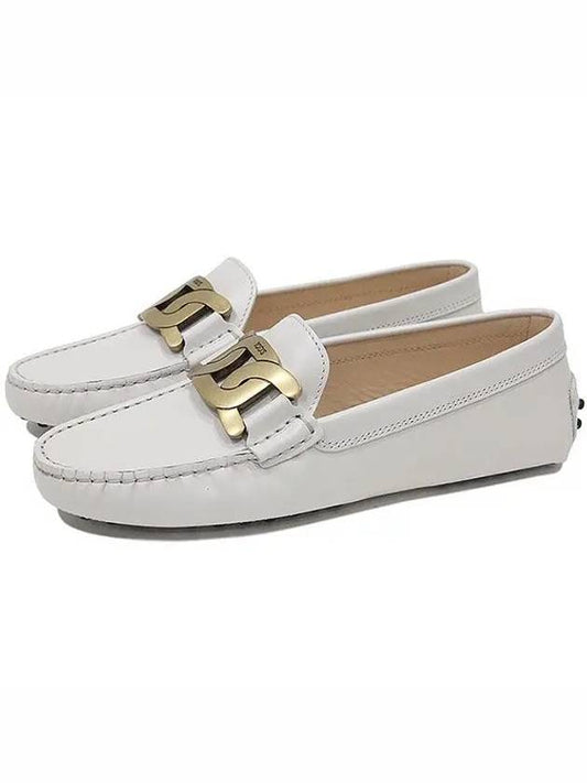 Women's Kate  Gommino Driving Shoes Off White - TOD'S - BALAAN 2