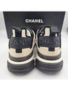 Sneakers Mixed Fiber Women s Shoes Beige Gold G45331 - CHANEL - BALAAN 3