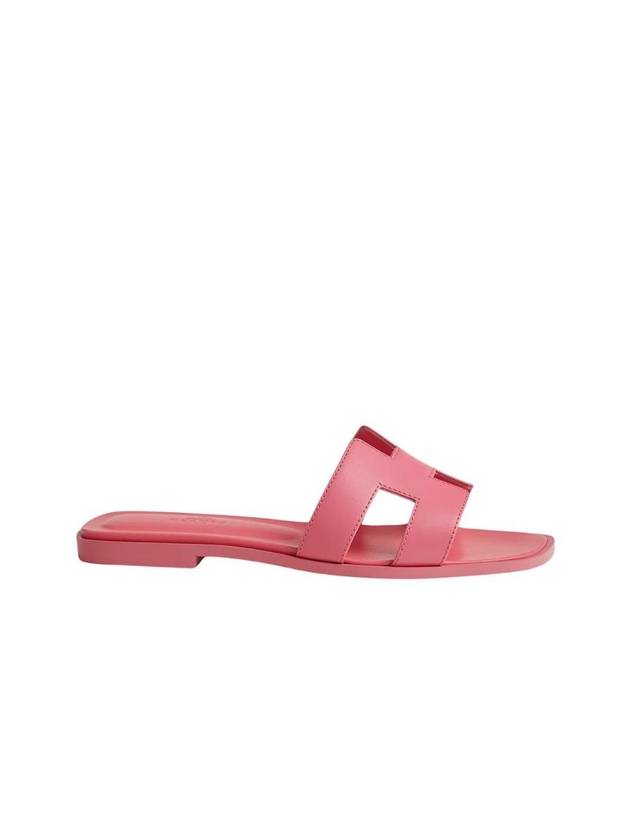 Oran Calfskin Sandals Rose Petale - HERMES - BALAAN 1