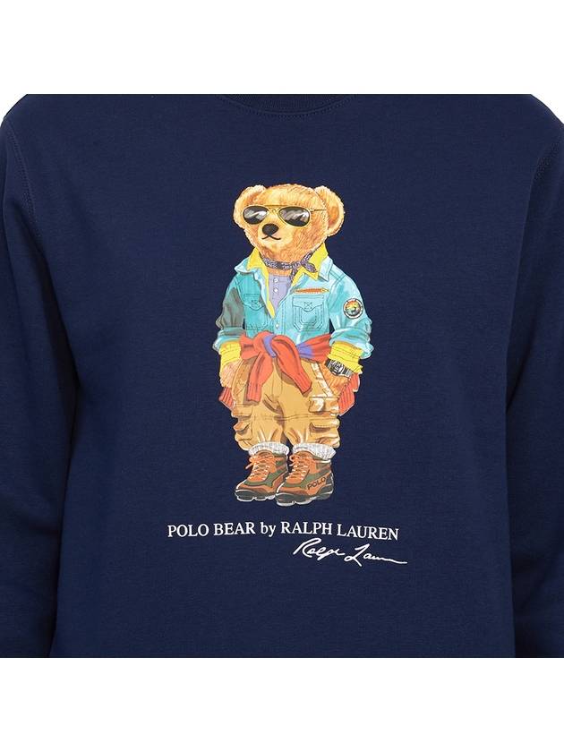 Kids Bear 323898062 001 NAVY Brushed Long Sleeve Sweatshirt - POLO RALPH LAUREN - BALAAN 8