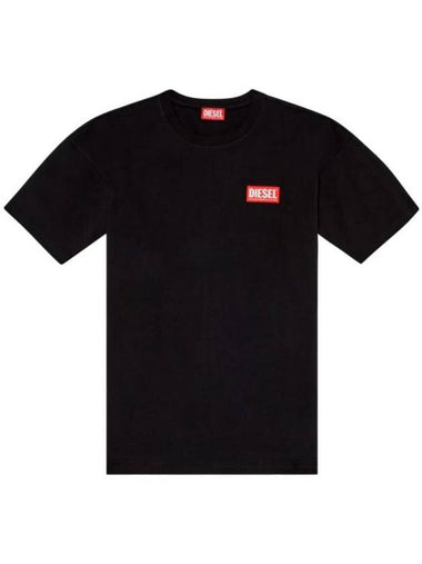 T Nlabel L1 Short Sleeve T-Shirt Black - DIESEL - BALAAN 1