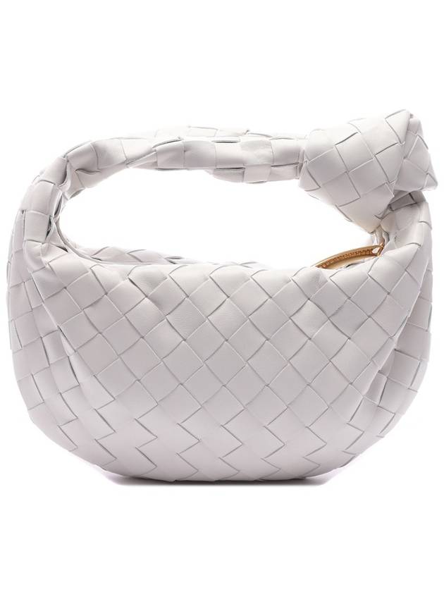 Intrecciato Heart Detail Leather Tote Bag White - BOTTEGA VENETA - BALAAN 5