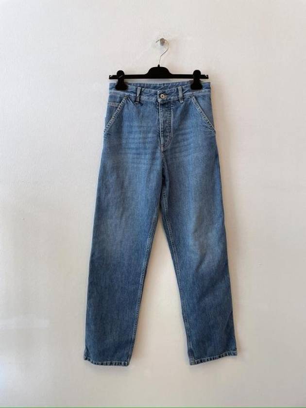 Denim Straight Jeans Blue - BOTTEGA VENETA - BALAAN 1