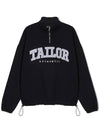 NVL Overfit Half Zip Up Sweatshirt Black - TAILOR STUDIO - BALAAN 3