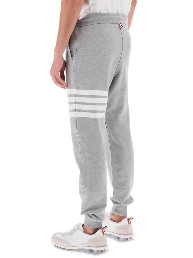 Men's Classic Loopback Engineered 4-Bar Sweatpants Light Grey - THOM BROWNE - BALAAN 4