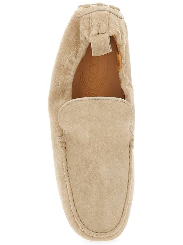 'Pantofolina' Beige Loafers With Pull-Tab At The Heel In Leather Woman - TOD'S - BALAAN 4