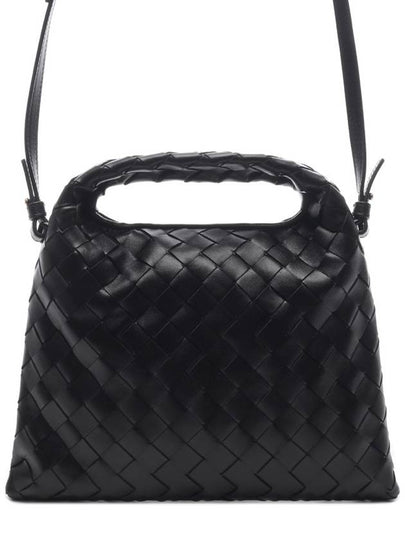 Intrecciato Mini Hop Tote Bag Black - BOTTEGA VENETA - BALAAN 2