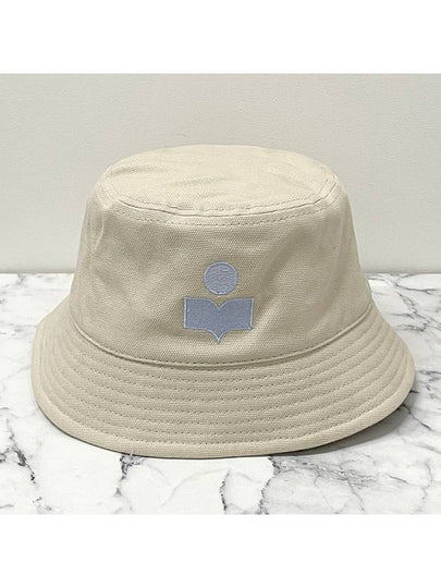 HALEY logo bucket hat ecru light blue CU001XHA A3C01J ECLU - ISABEL MARANT - BALAAN 2