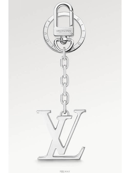 LV Initials Bag Charm Key Holder Silver - LOUIS VUITTON - BALAAN 2