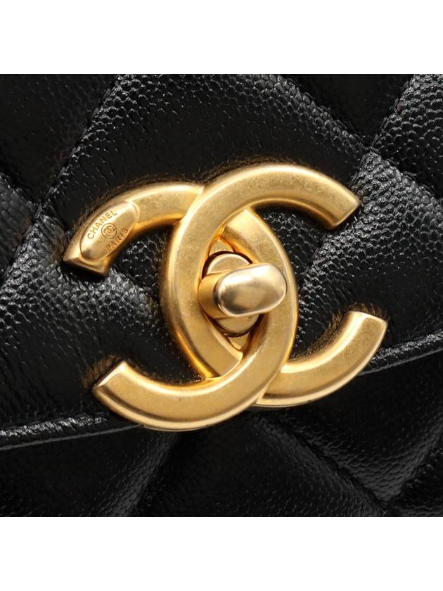 Black caviar gold chain small flap shoulder bag AS3779 - CHANEL - BALAAN 8