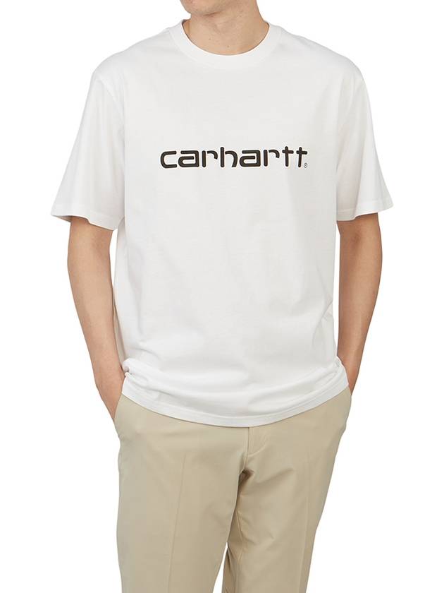 Script Short Sleeve T-Shirt White - CARHARTT WIP - BALAAN 6