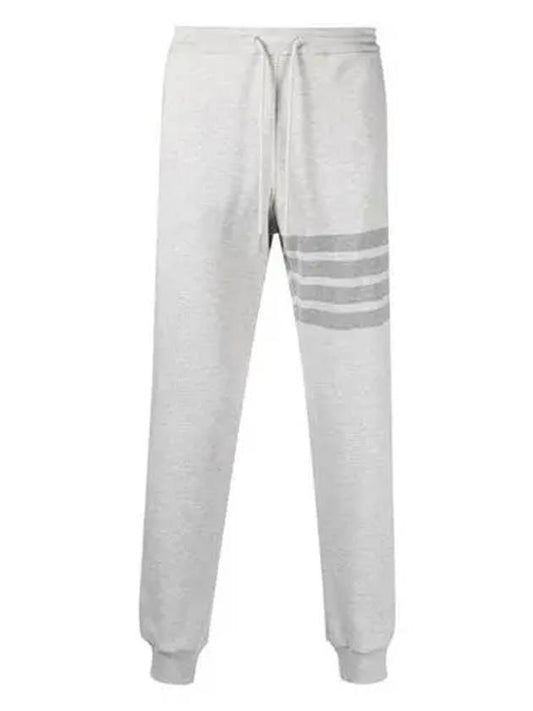 Men's Diagonal Training Cotton Track Pants Grey - THOM BROWNE - BALAAN 2