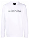 Logo Print Sweatshirt White - EMPORIO ARMANI - BALAAN 1