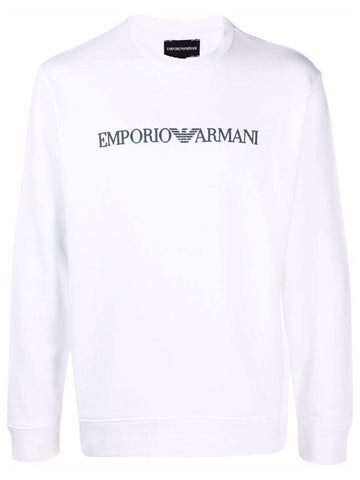 Logo Print Sweatshirt White - EMPORIO ARMANI - BALAAN 1